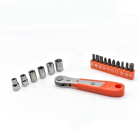 Superior Steel 17Piece Mini Ratchet Offset Screwdriver Set BS17O